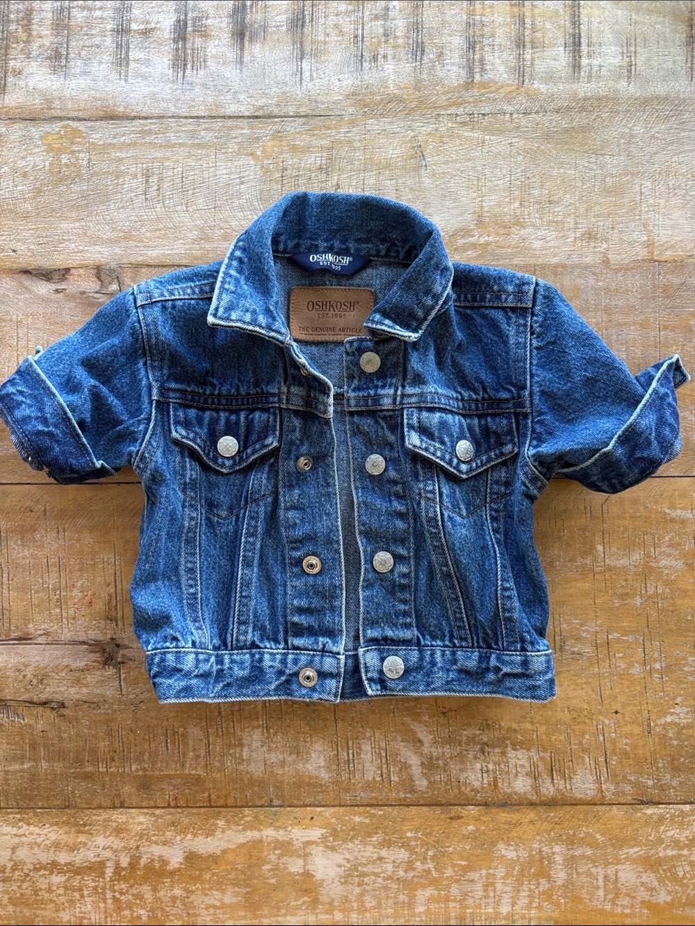 Vintage OshKosh Baby Classic Denim Jacket 0-3m